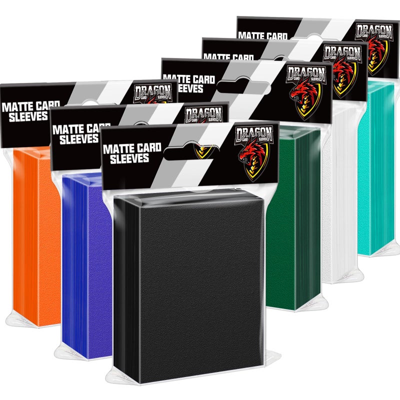 Kitoyz 600Pcs Card Sleeves for Trading Cards,Matte Card Penny Sleeves Deck Card Protectors Fit for MTG,TCG,Baseball,Game Cards(6 Colors) - Image 1